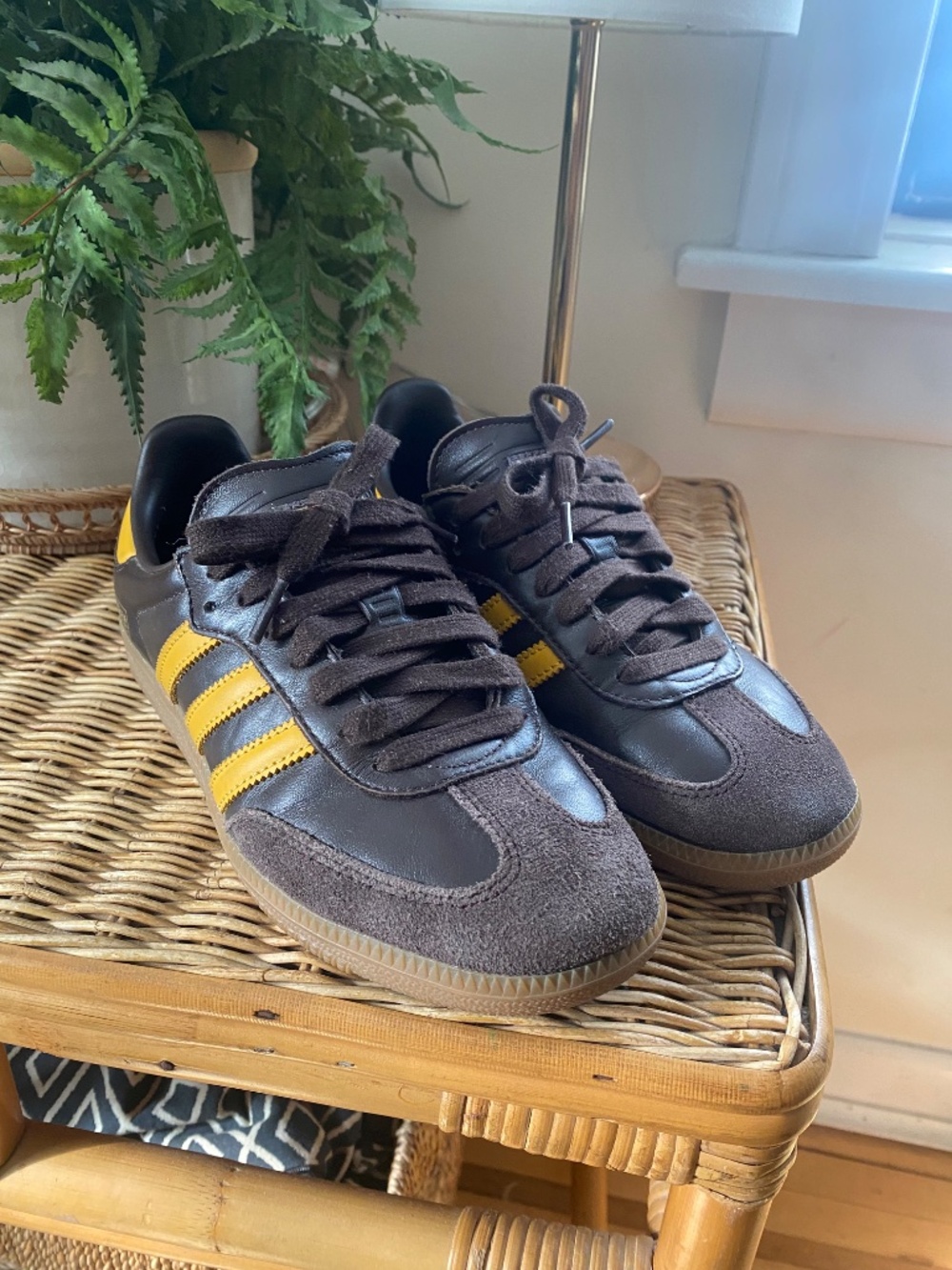 Adidas Samba OG Brown/Yellow stripes - Picture 2 of 8